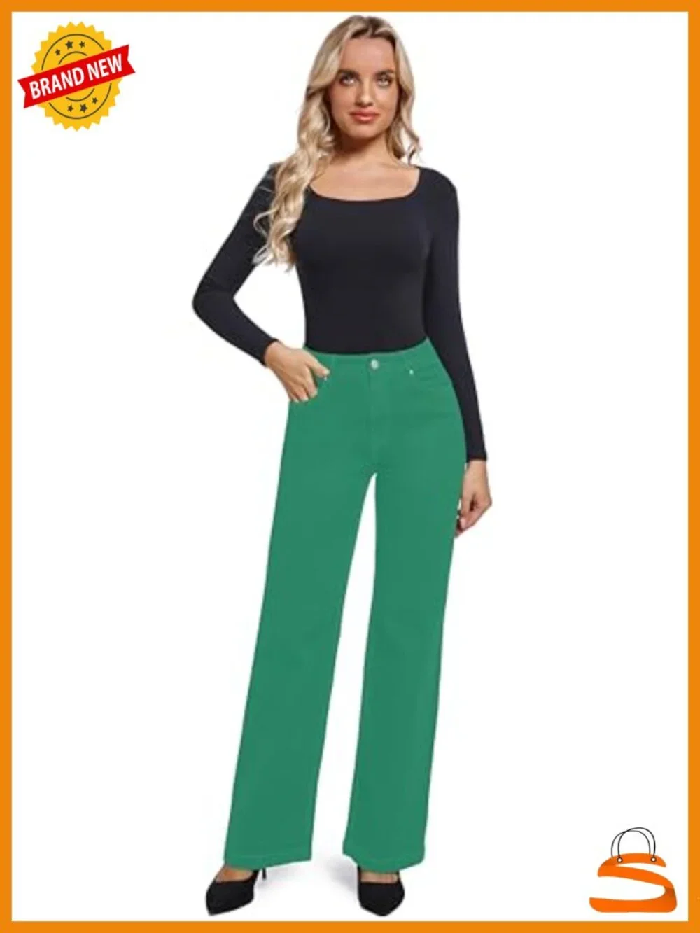 High Waisted Straight Leg Stretch Jeans Mom Jeans